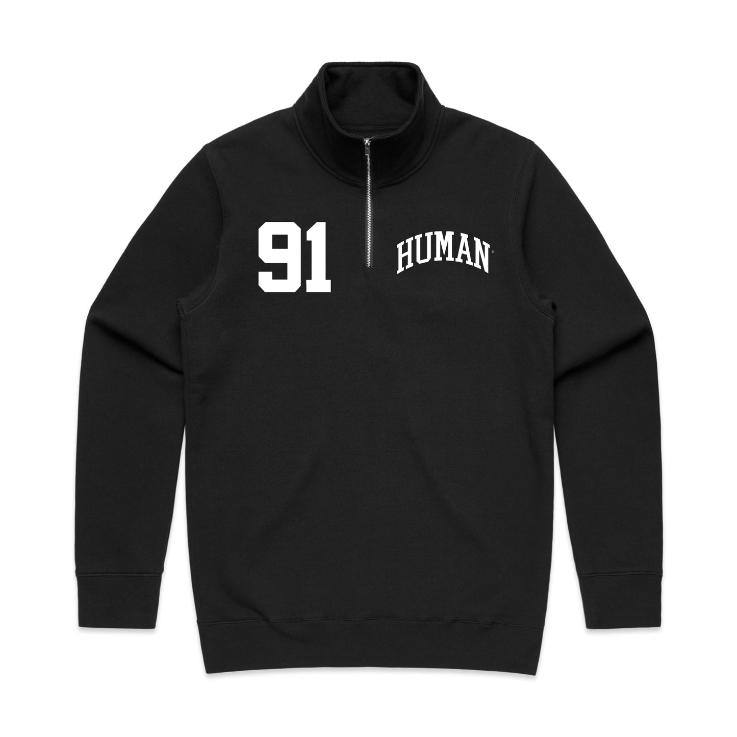 Human Half Zip Crewneck