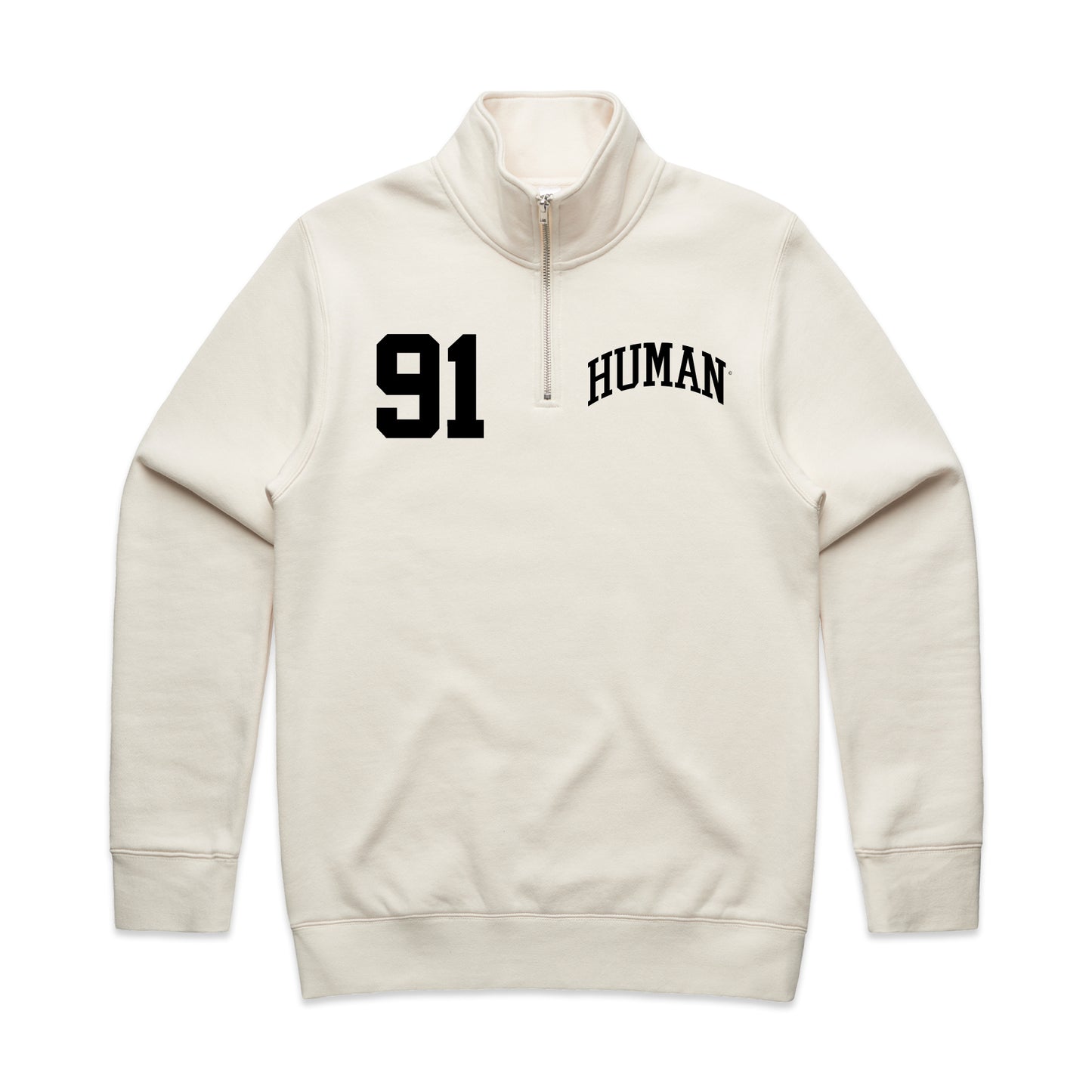 Human Half Zip Crewneck