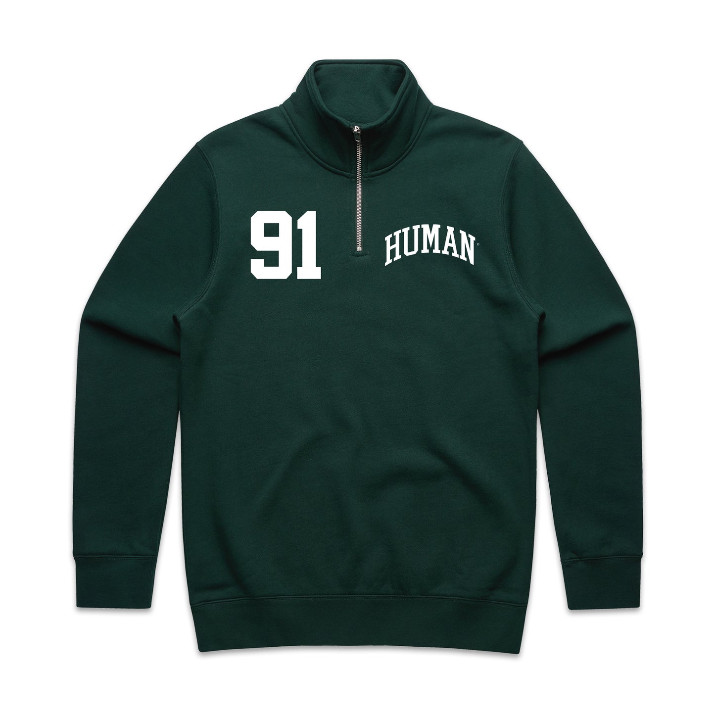 Human Half Zip Crewneck