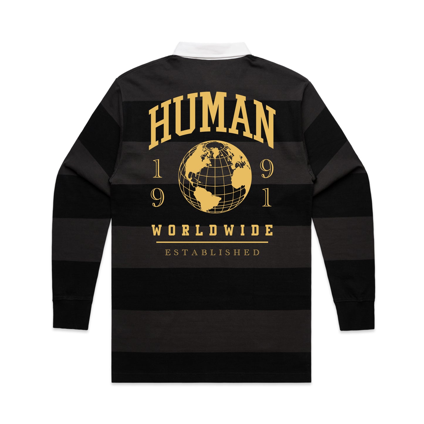 Human Striped Rugby Shirt