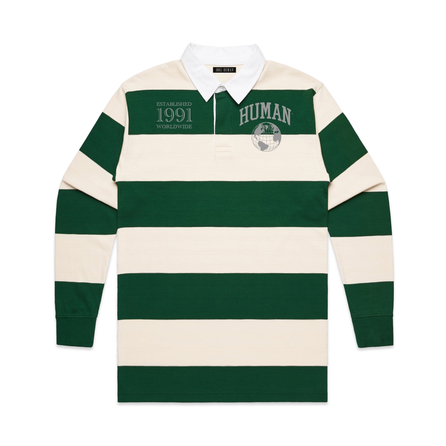 Human Striped Rugby Shirt