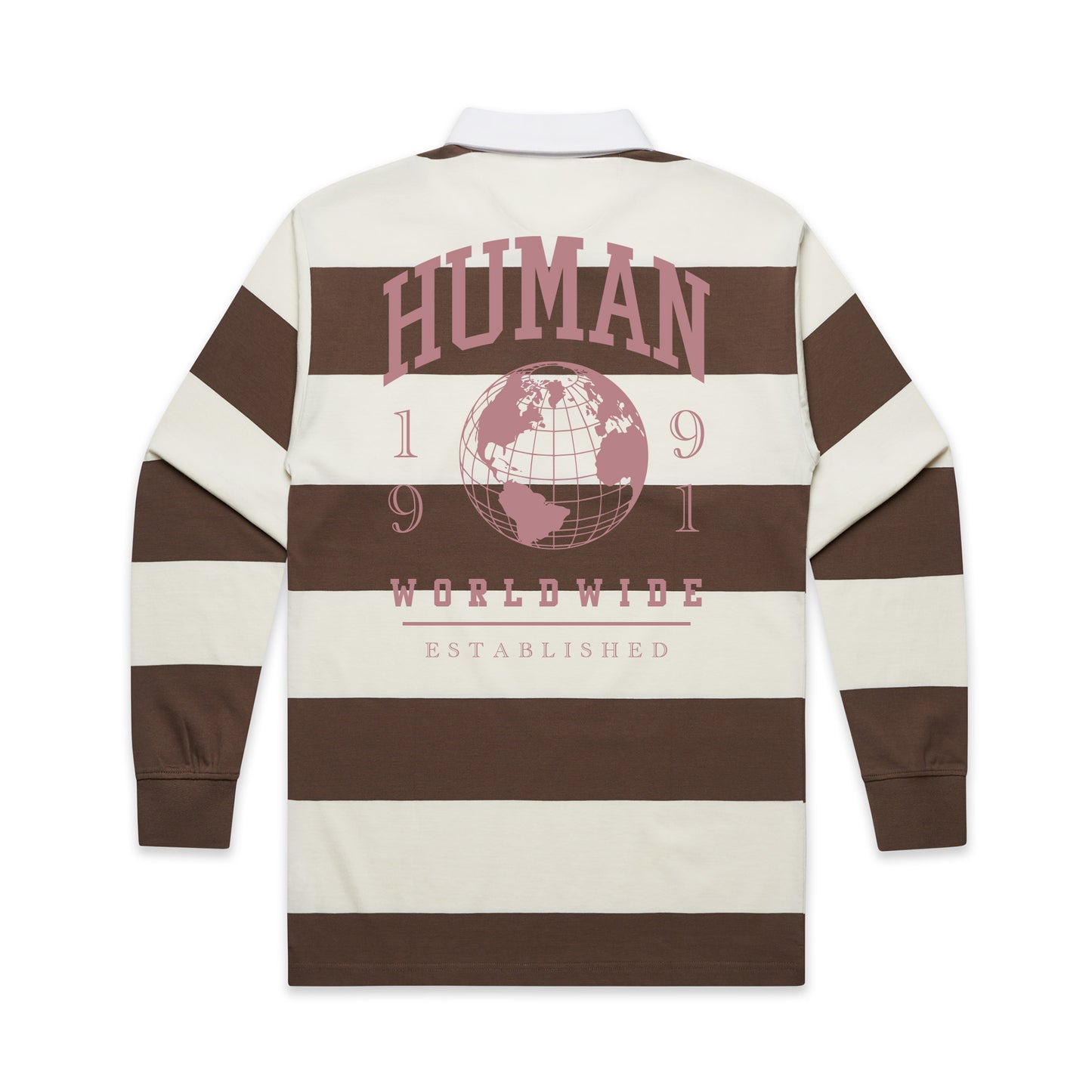 Human Striped Rugby Shirt