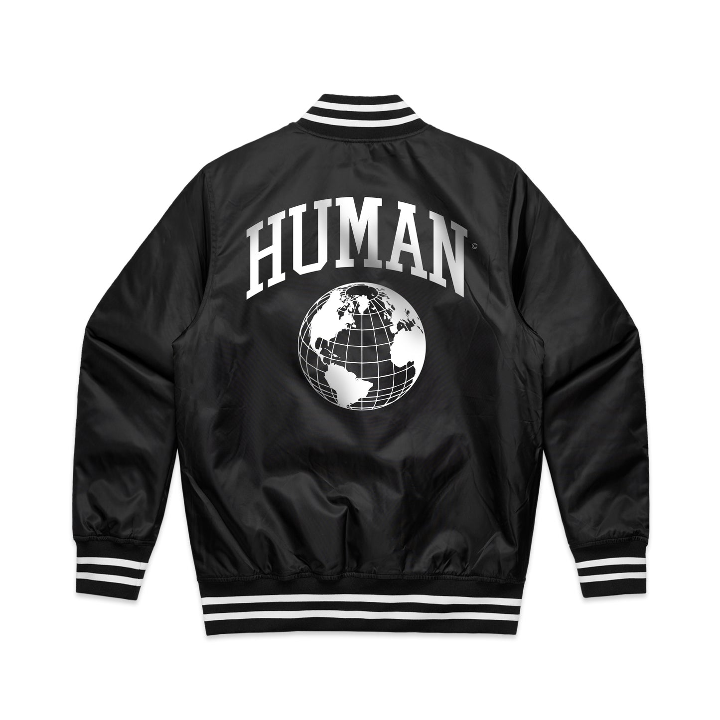 Human College Bomber Jacket Striped