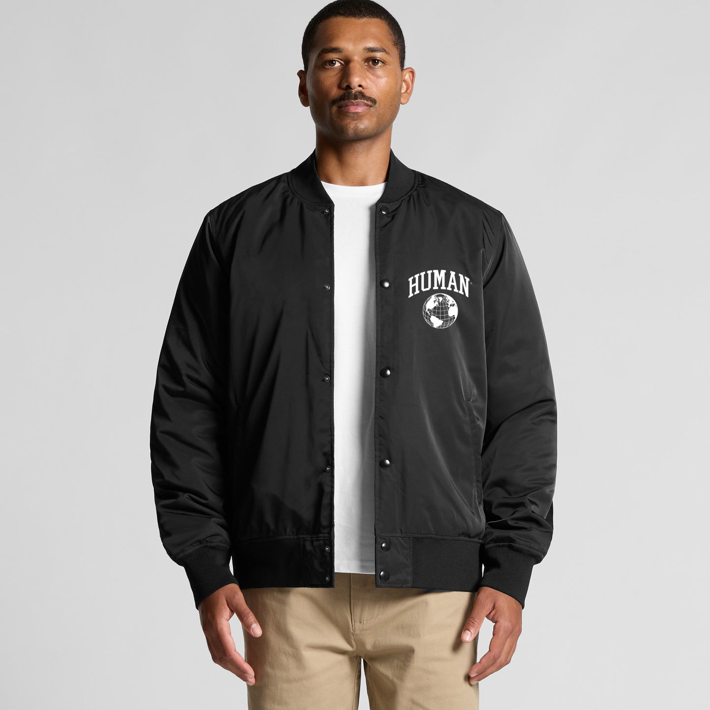 Human College Bomber Jacket Solid