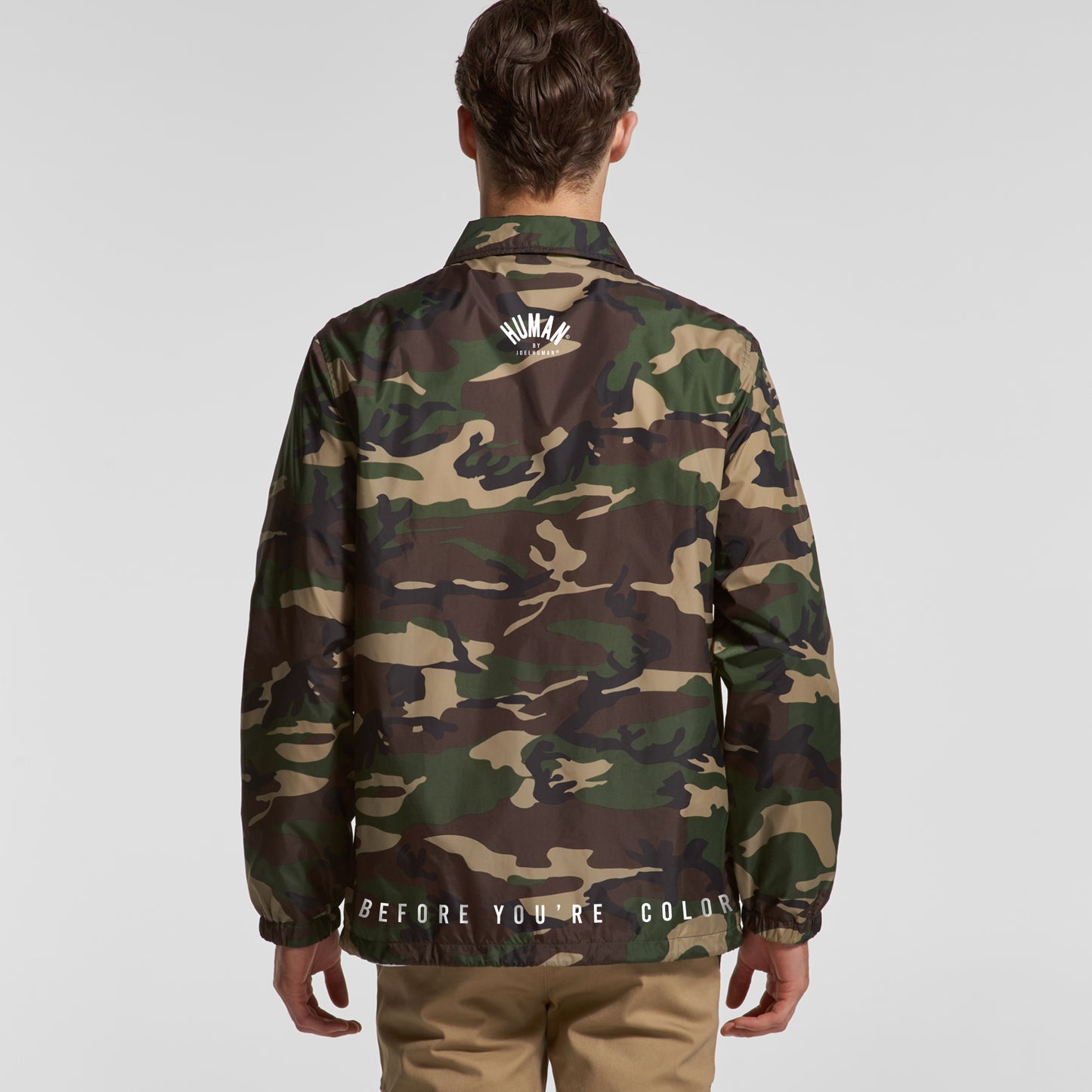 Human Camo Coach Jacket