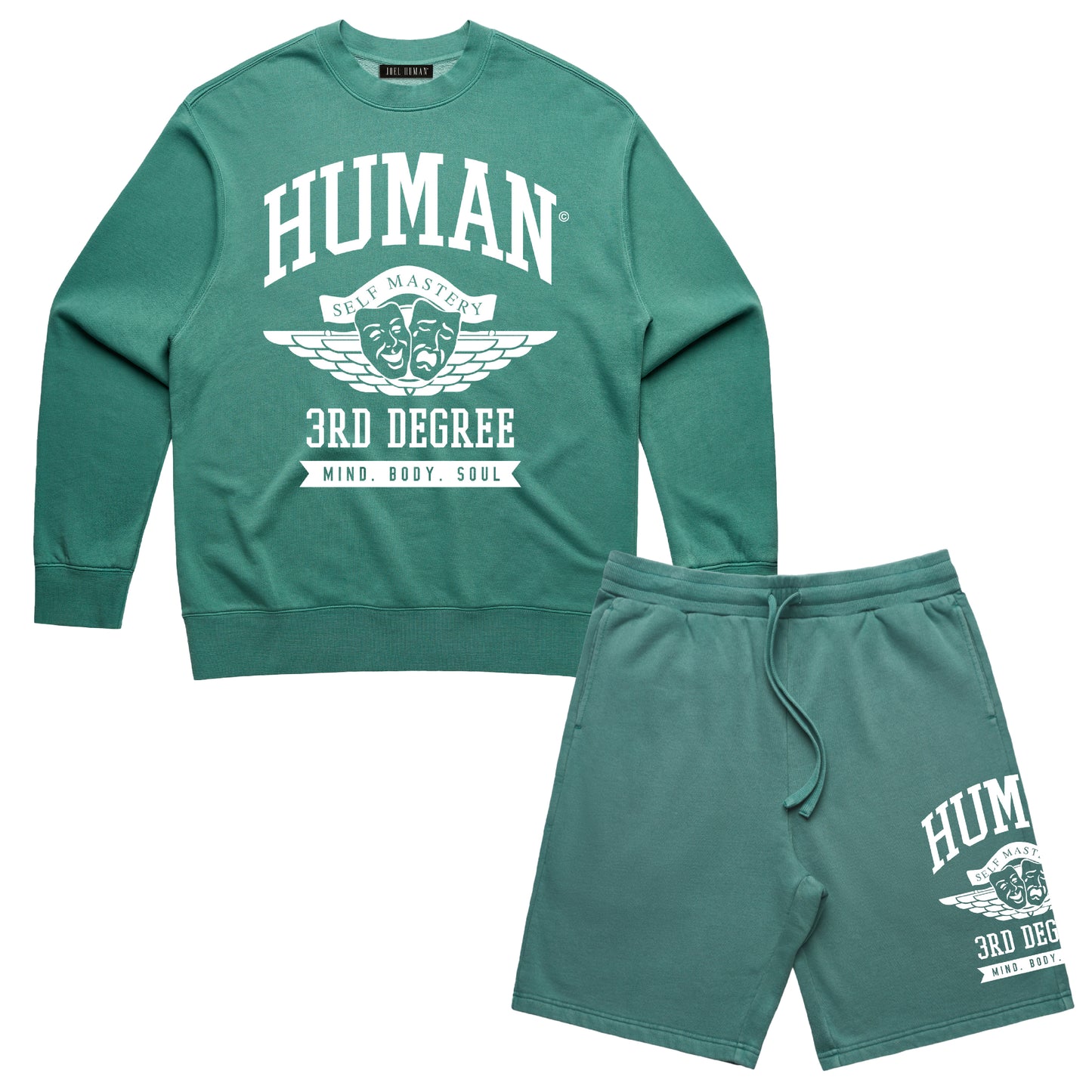 Human Faded Short Set