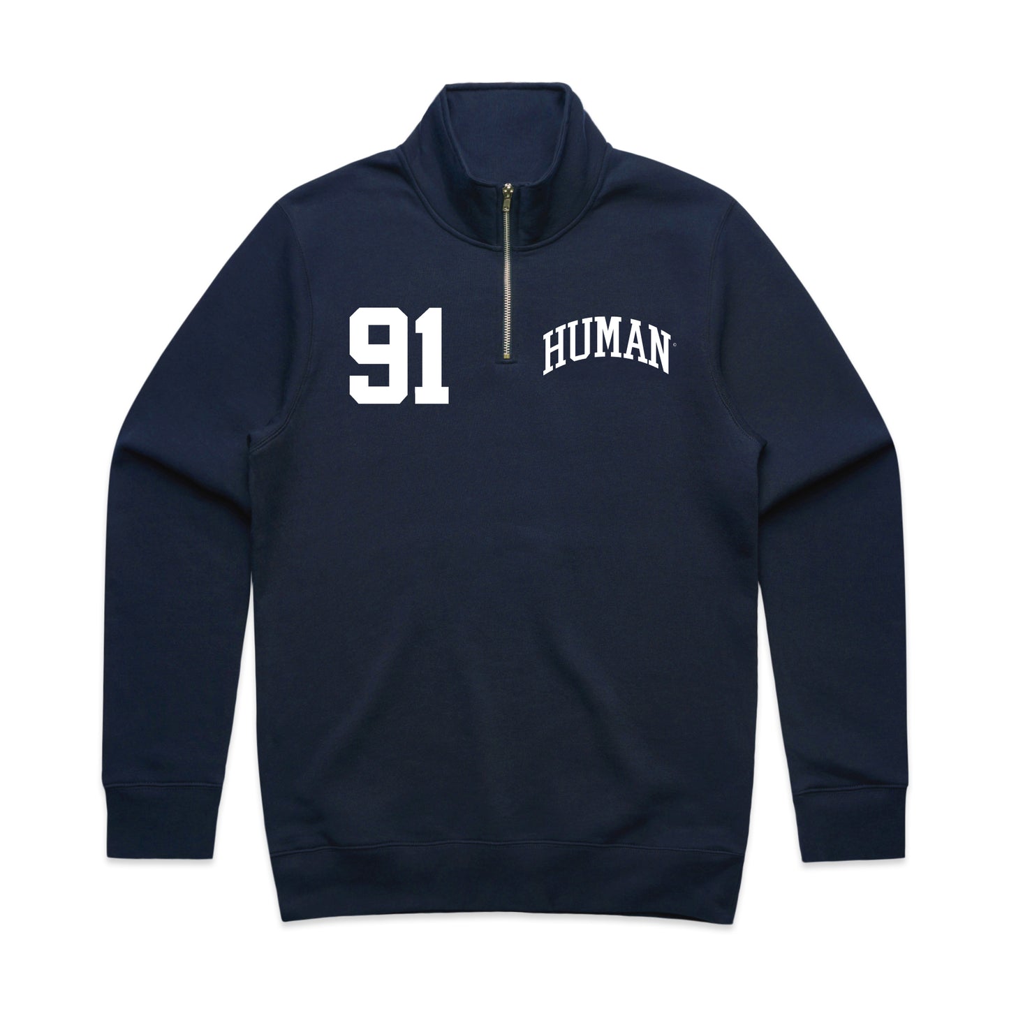 Human Half Zip Crewneck