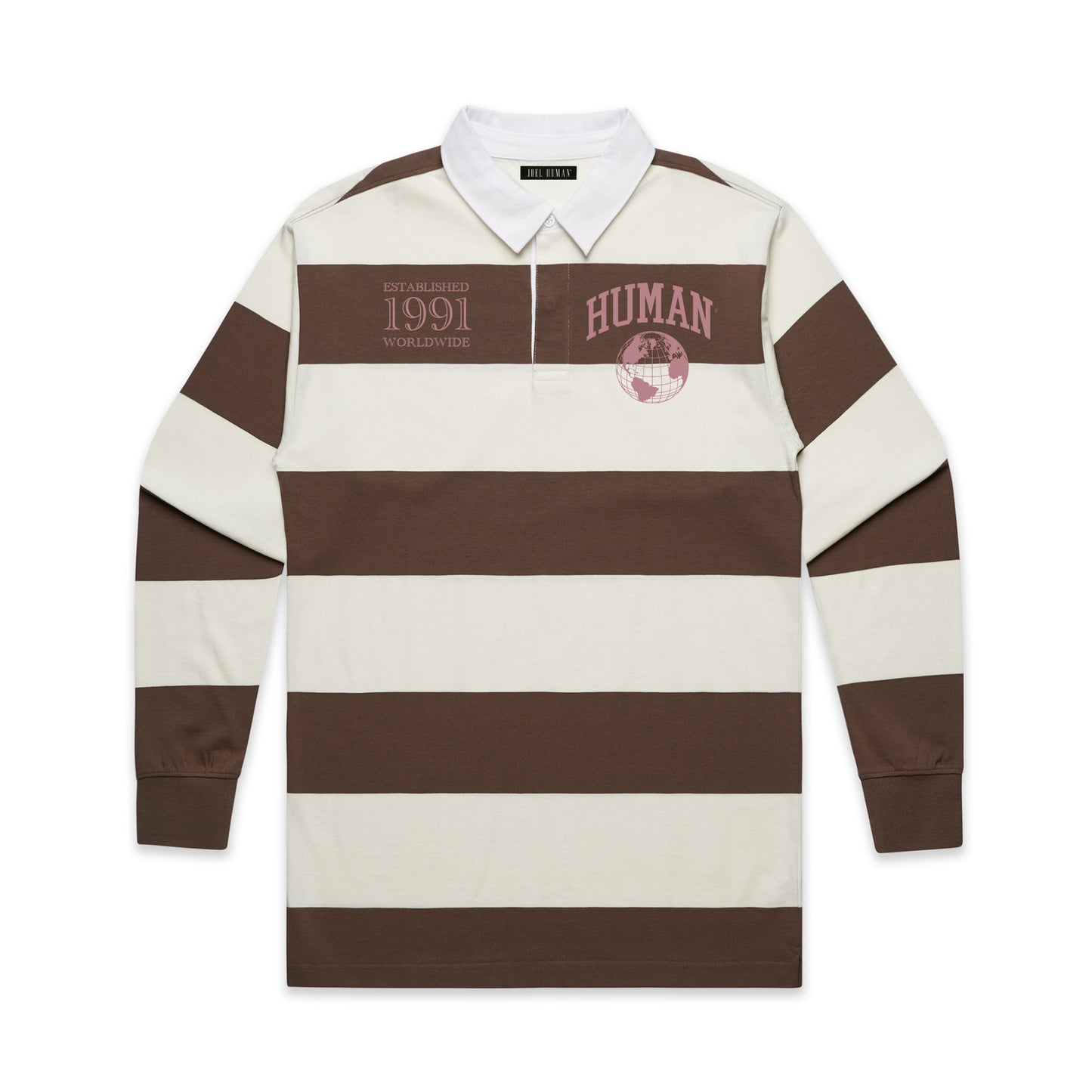 Human Striped Rugby Shirt