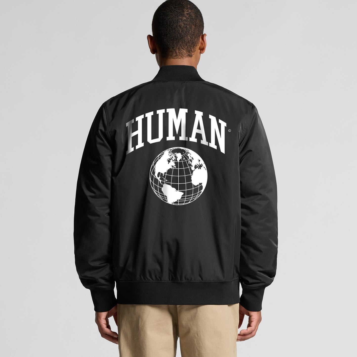 Human College Bomber Jacket Solid