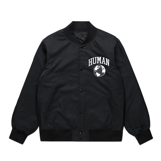 Human College Bomber Jacket Solid